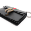 Gucci Dionysus Small Black Leather Floral Lining Chain Bag 400249