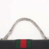 Gucci Dionysus Small Black Leather Floral Lining Chain Bag 400249