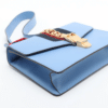 Screenshot 2026-03-07 094624 Gucci Sylvie Mini Light Blue Leather Web Chain Shoulder Bag 431666