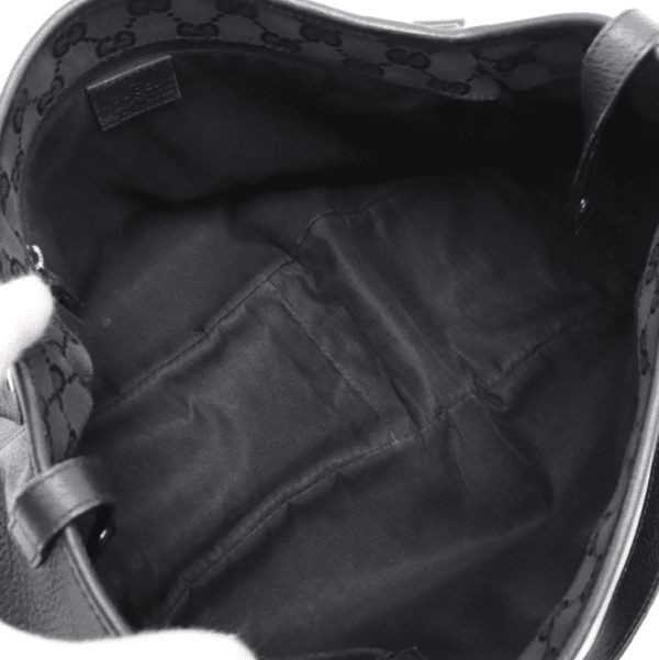 Screenshot 2026-03-20 093254 Gucci Abbey Large Black Leather Shoulder Tote Bag Gold Hardware
