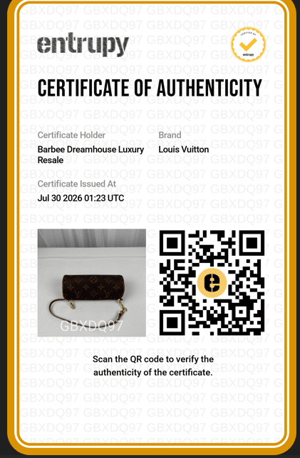 Screenshot 2026-07-31 110817 Louis Vuitton M51380 Monogram Mini Papillon Pochette Vintage Wristlet Pouch