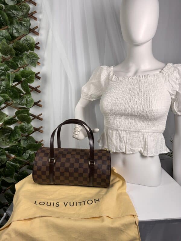 2026-06-23 19.02.33 Louis Vuitton Papillon 26 Damier Ebene Handbag N51304 with Dust Bag