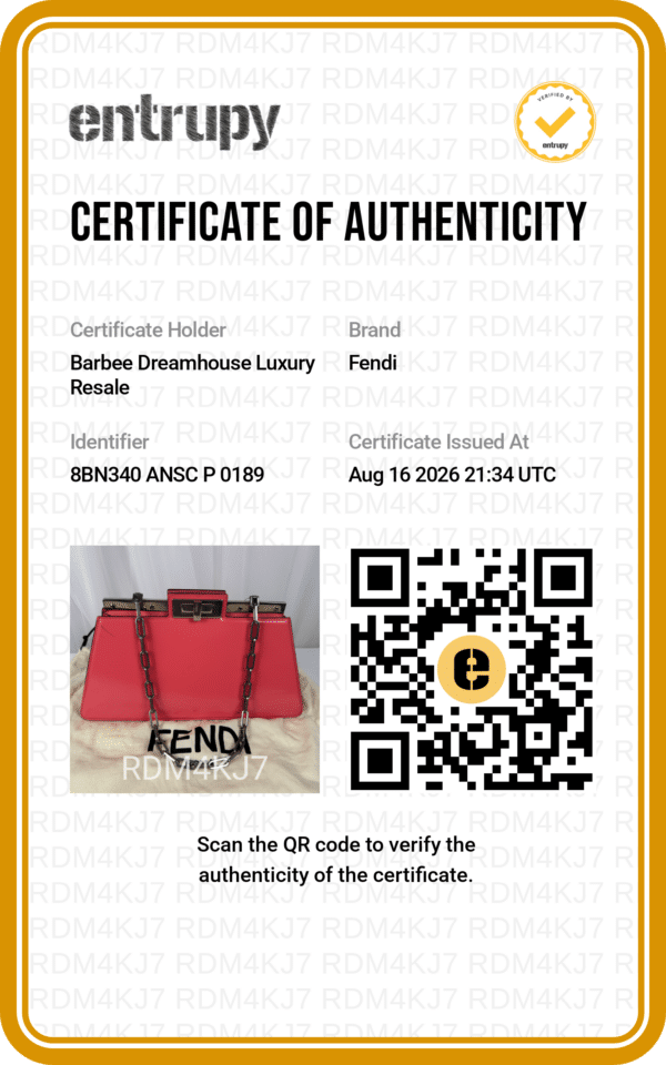 File Aug 17 2026, 7 27 55 AM Fendi Peekaboo Cut Medium Pink Brushed Leather Shoulder Bag Silver O’Lock Chain 8BN340
