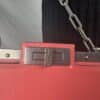 IMG_2170 Fendi Peekaboo Cut Medium Pink Brushed Leather Shoulder Bag Silver O’Lock Chain 8BN340