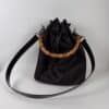 IMG_2742 Gucci Bamboo handle bucket bag black with brown bamboo handle two way