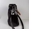 IMG_2743 Gucci Bamboo handle bucket bag black with brown bamboo handle two way