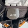 IMG_2752 Gucci Bamboo handle bucket bag black with brown bamboo handle two way