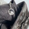 IMG_2754 Gucci Bamboo handle bucket bag black with brown bamboo handle two way