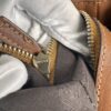 IMG_2770 Gucci Vintage Original GG Canvas Wooden Charm Tote Brown Leather