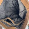 IMG_2771 Gucci Vintage Original GG Canvas Wooden Charm Tote Brown Leather
