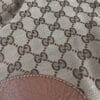 IMG_2773 Gucci Vintage Original GG Canvas Wooden Charm Tote Brown Leather
