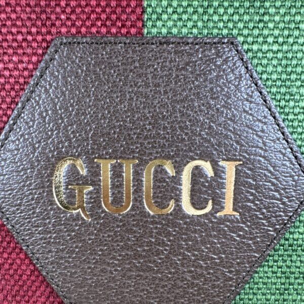 IMG_3603 Gucci Aria 100th Anniversary Multicolor Canvas Cutout Handle Tote New with Box & Dustbag