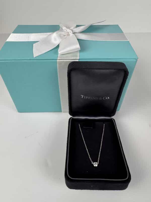 IMG_3643 Tiffany & Co. Elsa Peretti Diamonds by the Yard Platinum Necklace with Box