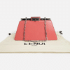 Screenshot 2026-03-07 162741 Fendi Peekaboo Cut Medium Pink Brushed Leather Shoulder Bag Silver O’Lock Chain 8BN340