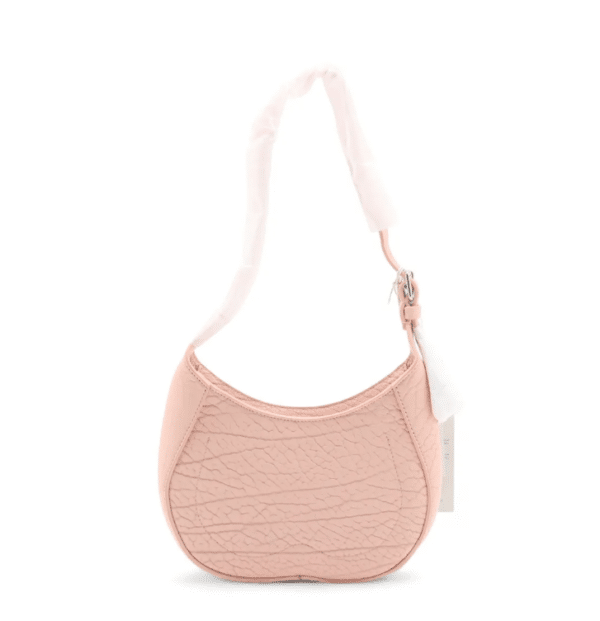 Screenshot 2026-03-27 200307 Burberry Small Chess Shoulder Bag Blush Pink Pebble-Grain Leather Silver Horse Hardware