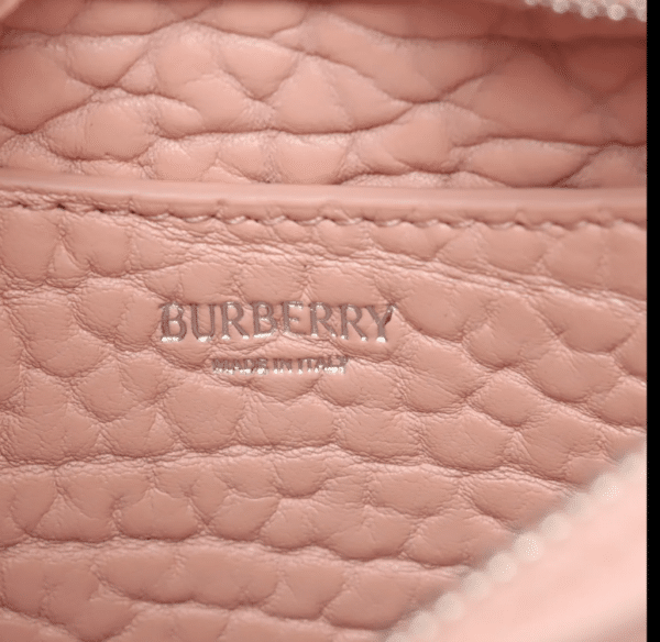 Screenshot 2026-03-27 200417 Burberry Small Chess Shoulder Bag Blush Pink Pebble-Grain Leather Silver Horse Hardware