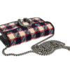 Gucci Dionysus Small Red Blue Ivory Tweed Black Leather Chain Bag
