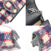 Gucci Dionysus Small Red Blue Ivory Tweed Black Leather Chain Bag