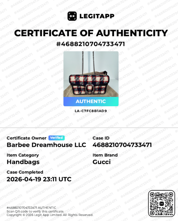 Gucci Dionysus Small Red Blue Ivory Tweed Black Leather Chain Bag