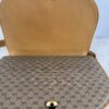 Vintage Gucci Micro GG Saddle Shoulder Bag Brown Tan Leather Gold Hardware