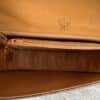 Vintage Gucci Micro GG Saddle Shoulder Bag Brown Tan Leather Gold Hardware