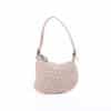 Fendi pink zucca Fendi Zucchino Oyster Pink FF Canvas Shoulder Bag Vintage Y2K