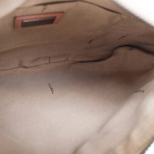 Fendi pink zucca 4 Fendi Zucchino Oyster Pink FF Canvas Shoulder Bag Vintage Y2K