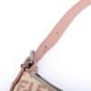 Fendi pink zucca 5 Fendi Zucchino Oyster Pink FF Canvas Shoulder Bag Vintage Y2K