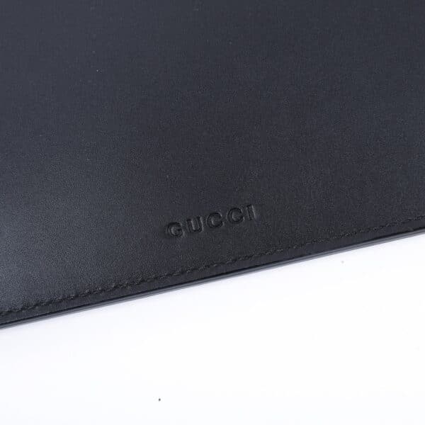 Gucci Life 9 Gucci GucciGhost Life Is Gucci Black Leather Clutch Trevor Andrew 2016