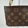 IMG_5624 Louis Vuitton Neverfull Monogram Pochette Pouch with Vachetta Wrist Strap