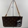 IMG_5625 Louis Vuitton Neverfull Monogram Pochette Pouch with Vachetta Wrist Strap
