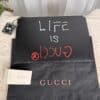 IMG_6184 Gucci GucciGhost Life Is Gucci Black Leather Clutch Trevor Andrew 2016
