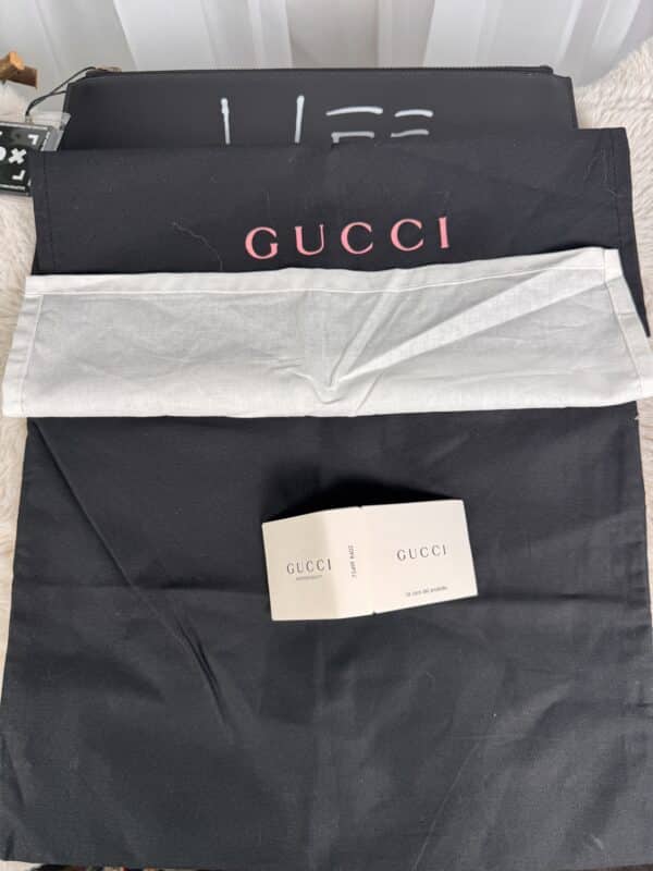 IMG_6185 Gucci GucciGhost Life Is Gucci Black Leather Clutch Trevor Andrew 2016