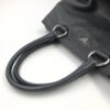 Prada vittelo 11 Prada Black Vitello Danio Leather Top Handle Satchel Bag Nero Silver hardware
