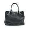 Prada vittelo 2 Prada Black Vitello Danio Leather Top Handle Satchel Bag Nero Silver hardware