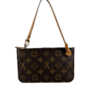 Produce_a_high-end_studio_shot_o-0 Louis Vuitton Neverfull Monogram Pochette Pouch with Vachetta Wrist Strap