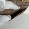 2026-04-26 15.44.23 Prada Beige Textured Leather Card Holder Zip Coin Case Gold Logo