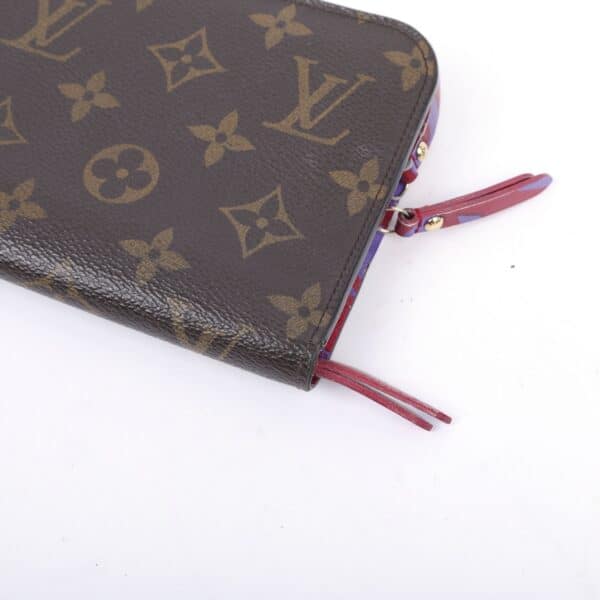 4900000171662_04_main Louis Vuitton Insolite Wallet Monogram Canvas Red Purple Floral Interior