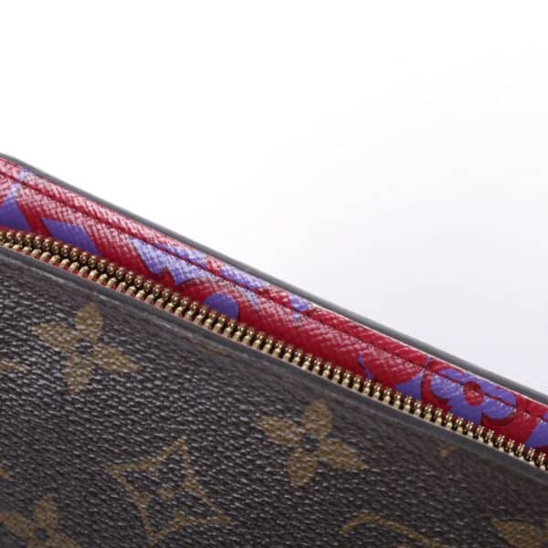 4900000171662_10_main Louis Vuitton Insolite Wallet Monogram Canvas Red Purple Floral Interior