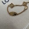 IMG_6395 Louis Vuitton Logomania M68077 Monogram Flower Charm Bracelet