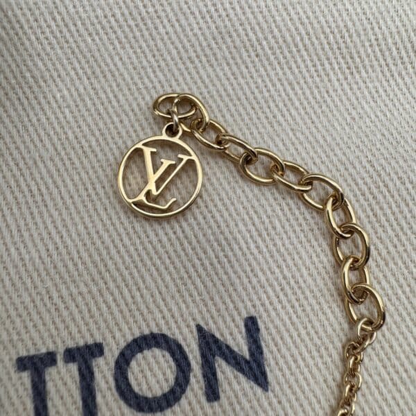 IMG_6396 Louis Vuitton Logomania M68077 Monogram Flower Charm Bracelet