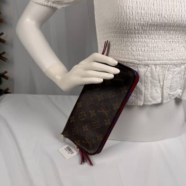 IMG_6418 Louis Vuitton Insolite Wallet Monogram Canvas Red Purple Floral Interior