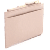 Screenshot 2026-02-10 161949 Prada Beige Textured Leather Card Holder Zip Coin Case Gold Logo
