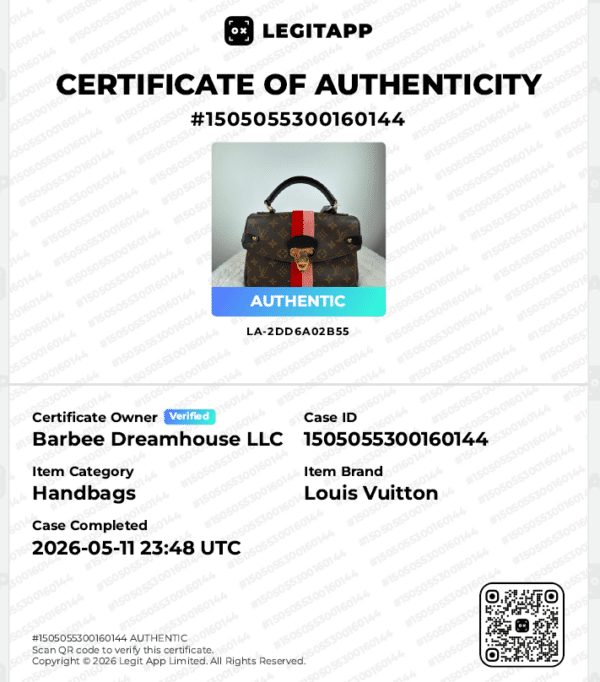 Screenshot 2026-06-25 183014 Louis Vuitton Georges BB M43866 Monogram Red Pink Stripe Satchel