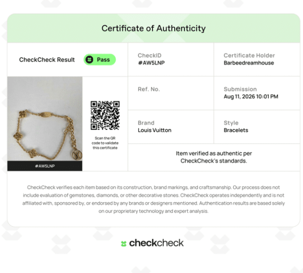 Screenshot 2026-08-11 191133 Louis Vuitton Logomania M68077 Monogram Flower Charm Bracelet