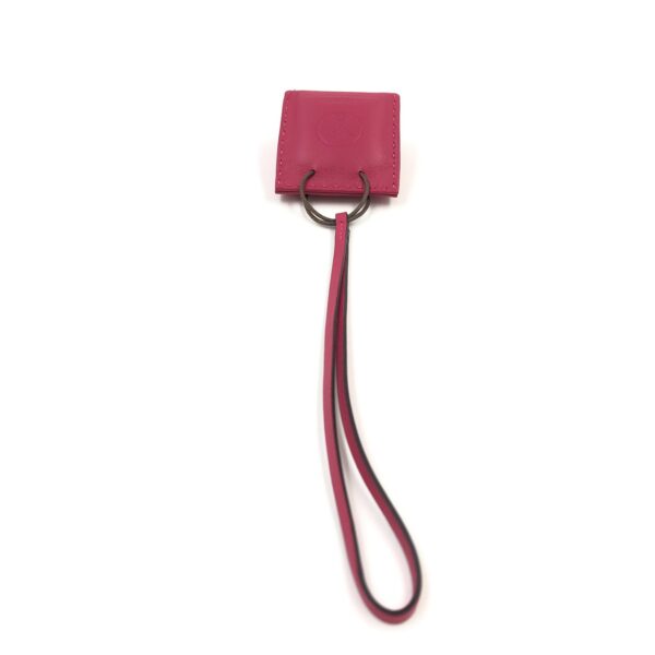 5 (2) Hermès Milo Lambskin Shopping Bag Charm Rose Mexico Pink