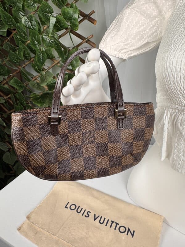IMG_7397 Louis Vuitton Damier Ebene Manosque GM Pochette Mini Top Handle Bag
