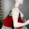 p1-107.jpg Vintage 2003 Christian Dior John Galliano Hardcore Red Canvas Shoulder Bag Rhinestone Clasp
