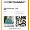 p1-13.jpg Prada Saffiano Lux Dusty Teal / Turquoise Leather Small Dome Satchel Crossbody Bag Gold Hardware