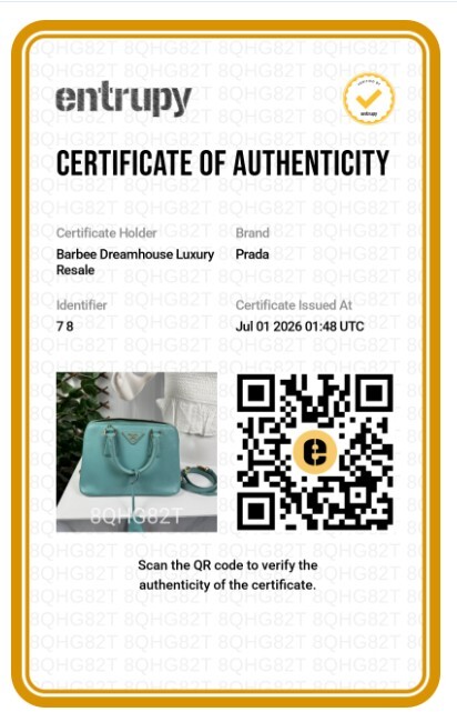 p1-13.jpg Prada Saffiano Lux Dusty Teal / Turquoise Leather Small Dome Satchel Crossbody Bag Gold Hardware